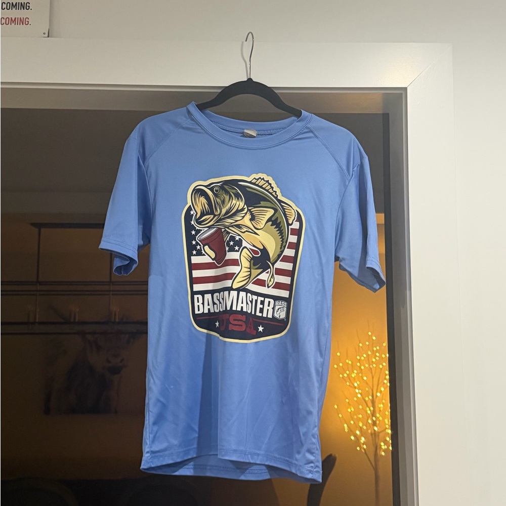 SPF 50 Paragon Fitwear Blue Bassmaster tee
